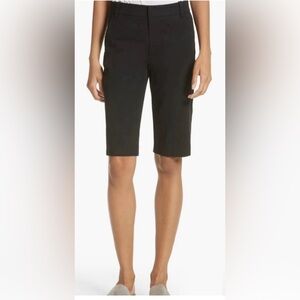 Vince Black Tailored Bermuda Shorts Cotton Stretch Size 8